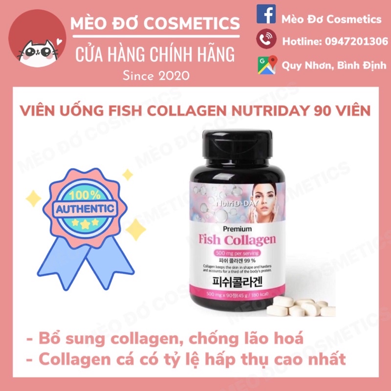 Viên uống Premium FISH COLLAGEN Nutri D-Day chống lão hoá, đẹp da