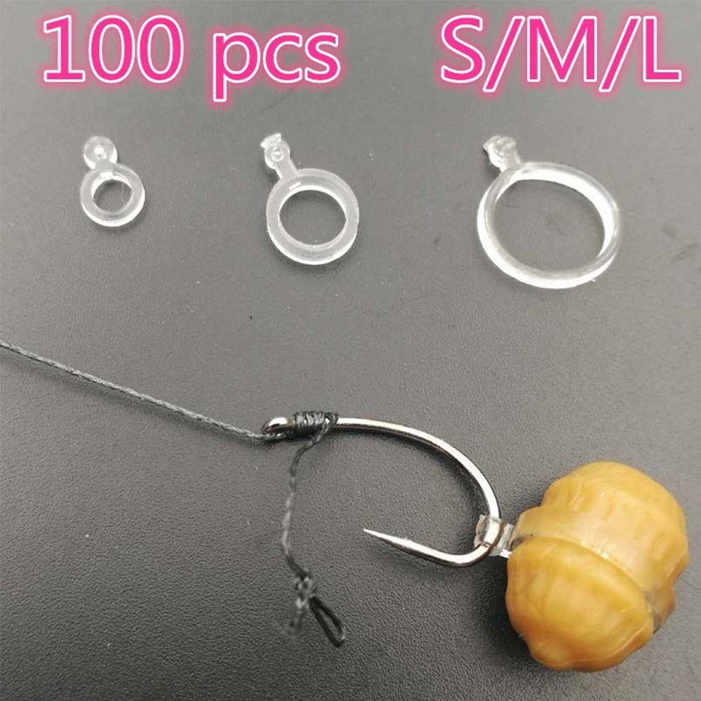 MYRONGVN Set 100 Hạt PE Trắng Trong Suốt Thu Hút Cá