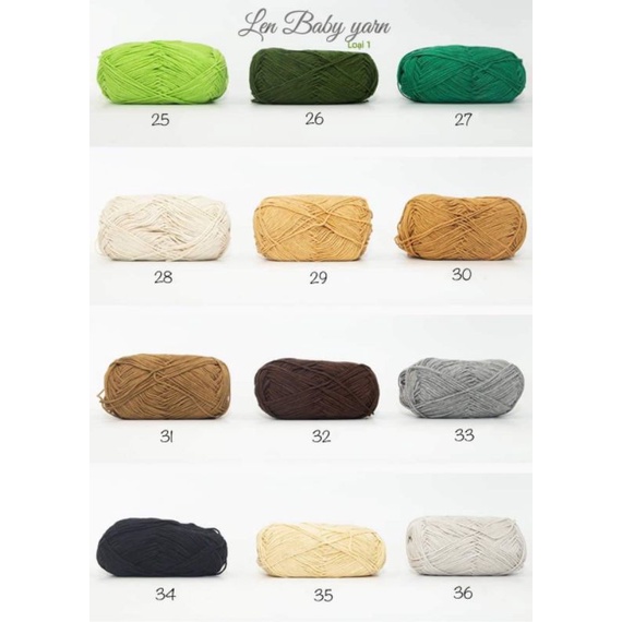 🧶 Len Baby Yarn Cao Cấp Đan Móc Đồ Cho Bé Từ Sơ Sinh 🧶