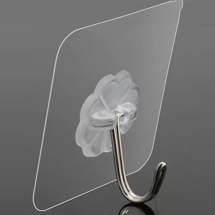 Móc Dán Tường Siêu Dính Họa Tiết 3D ( 50 móc) Tặng 5 Móc Dán Trong Suốt