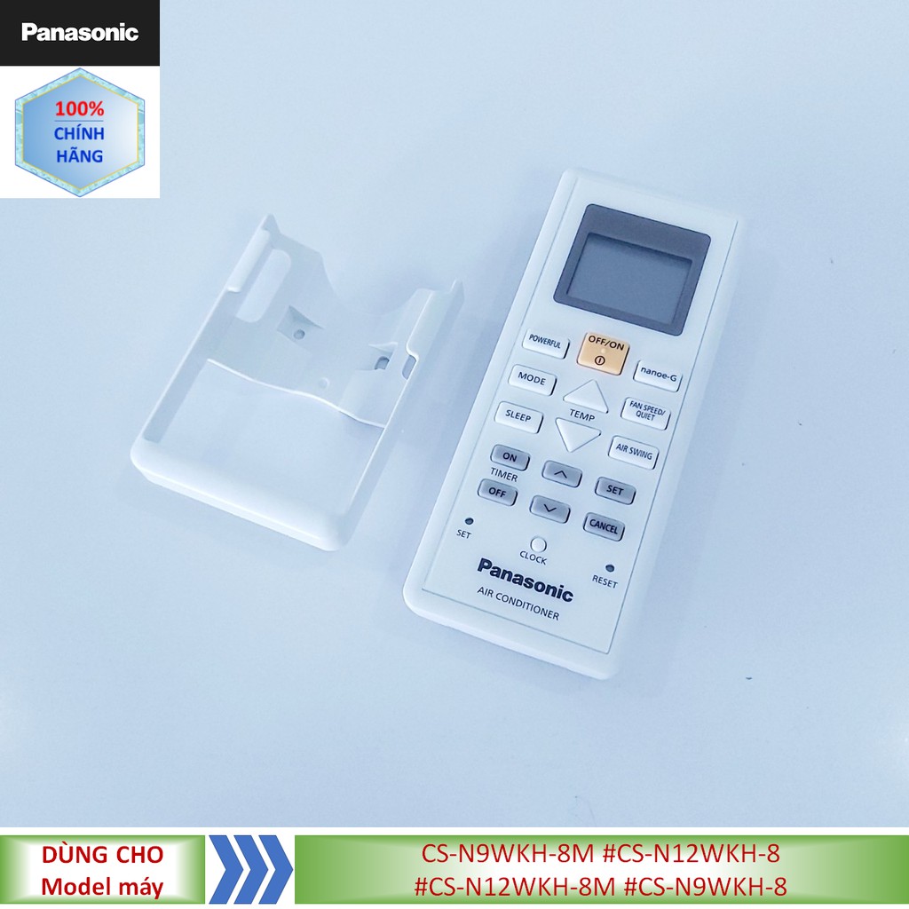 Phụ kiện [Remote chính hãng] Điều khiển điều hòa Panasonic model CS-N9WKH-8M #CS-N12WKH-8 #CS-N12WKH-8M #CS-N9WKH-8