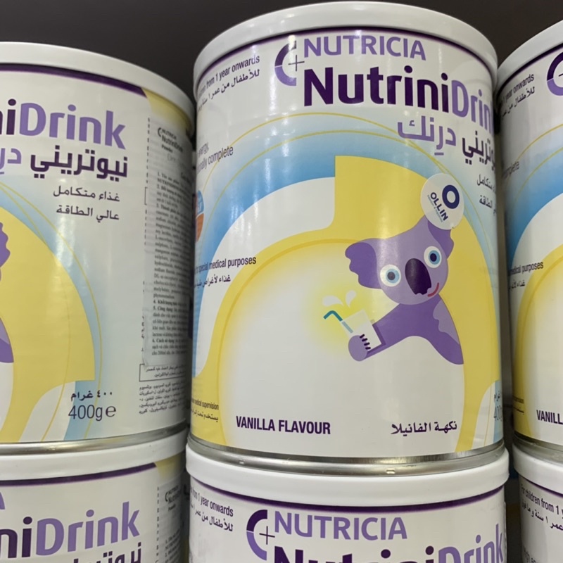 Sữa NutriniDrink Hộp 400gr Vị Vani Xuất Xứ Từ Đức Giúp Cho Bé Tăng Cân