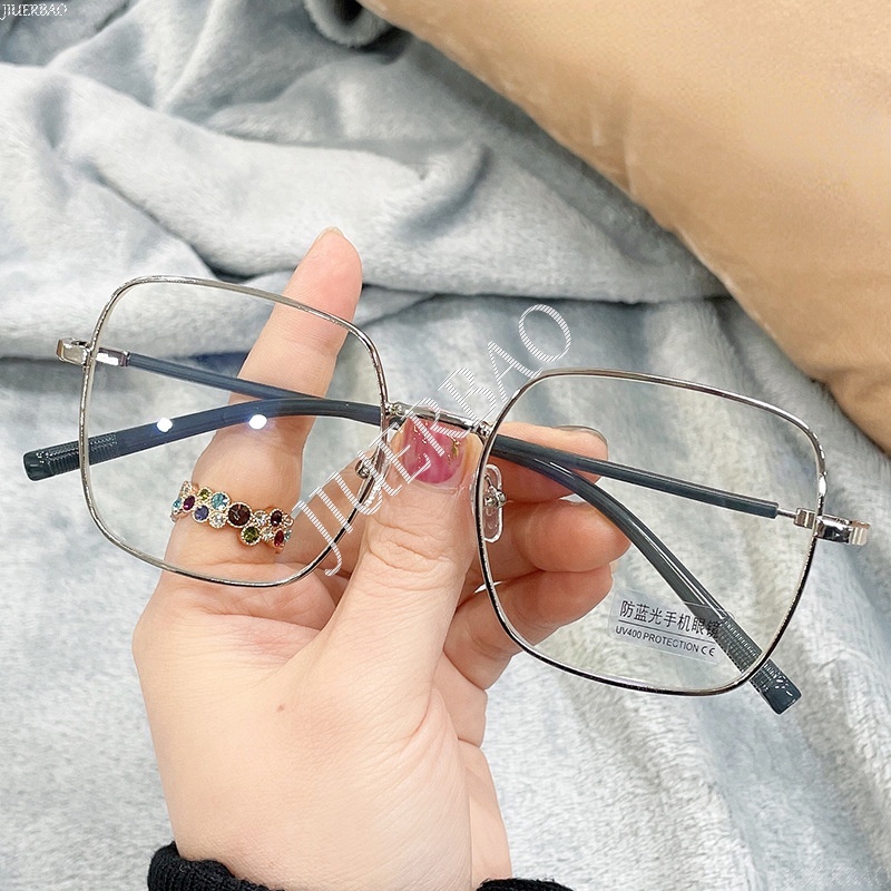 Mắt Kính Gọng Vuông Chống Bức Xạ Phong Cách Cổ Điển Dành Cho Cả Nam Và Nữ