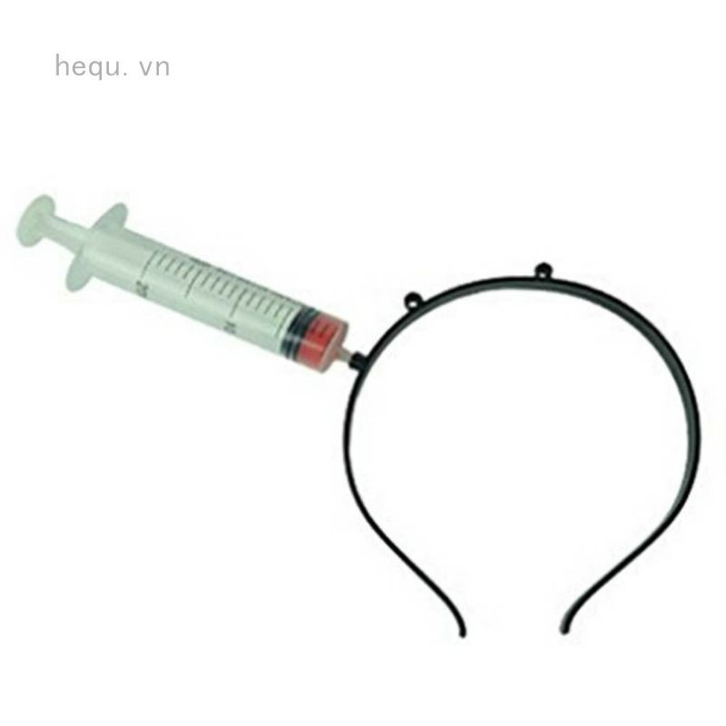 Cài tóc dao, ống tiêm độc lạ hóa trang Halloween