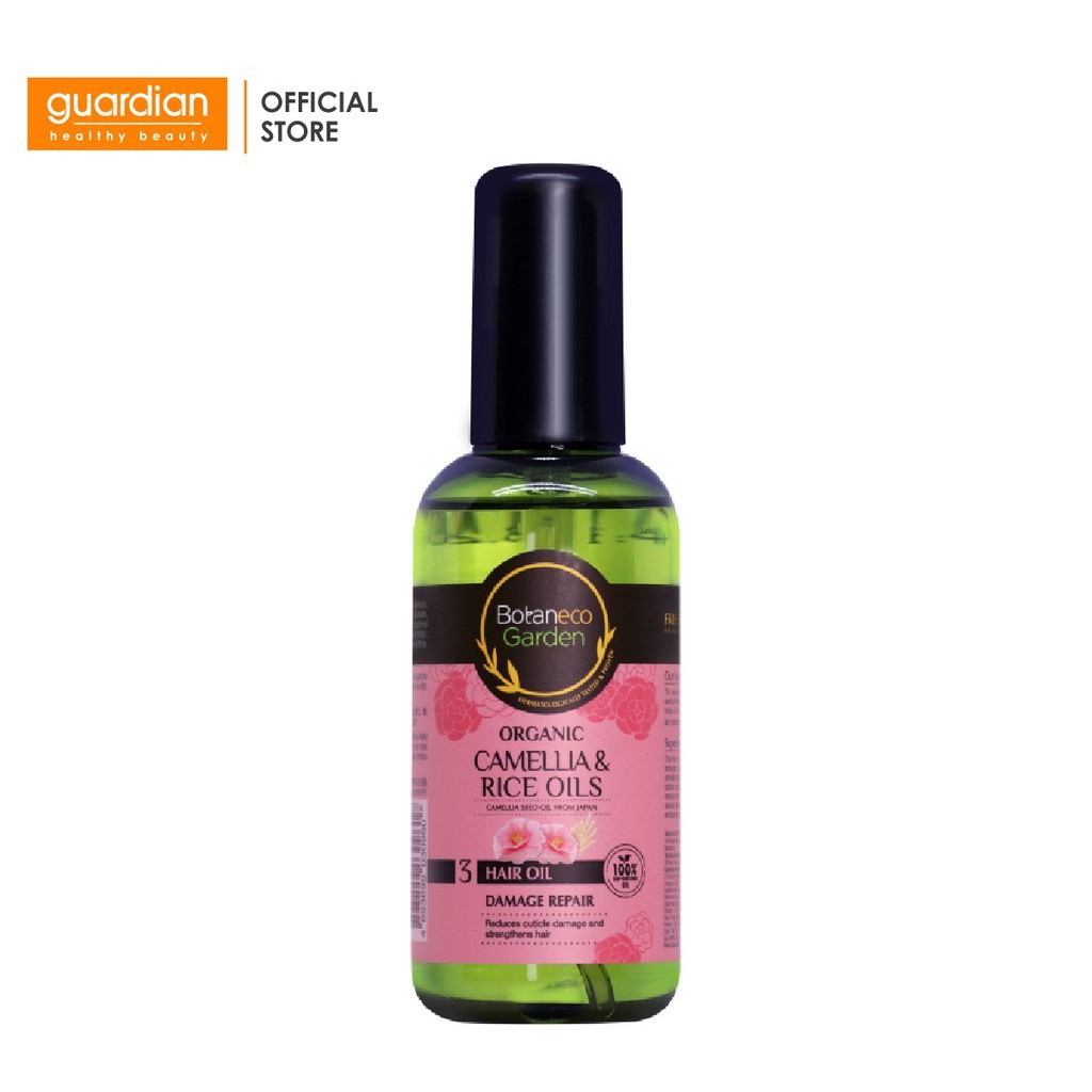 Dầu Dưỡng Tóc Botaneco Garden Camellia and Rice Chiết Xuất Dầu Hạt Hoa Trà Và Dầu Cám Gạo Hữu Cơ (95ml)