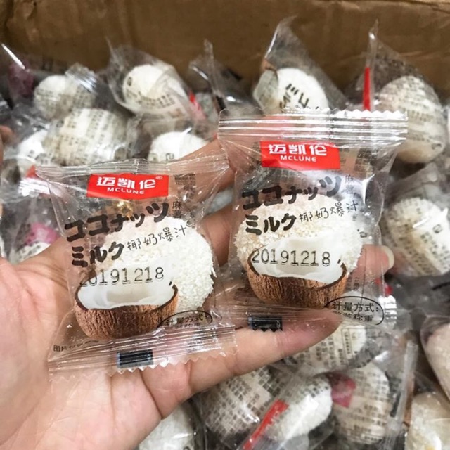 Mochi tròn xoài và dừa