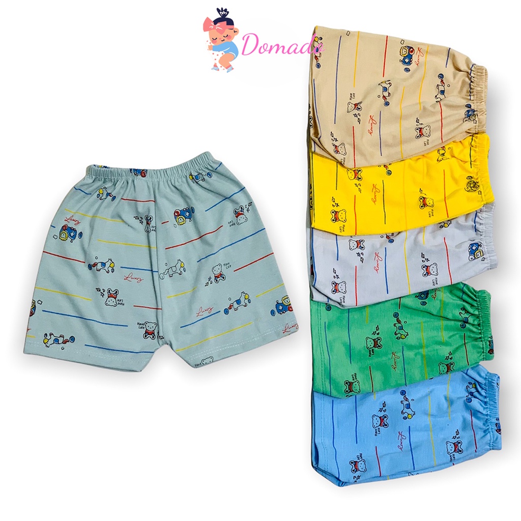 Quần đùi chục chất cotton cho bé trai bé gái nhiều họa tiết xinh xắn dễ thương DOMADO QC08