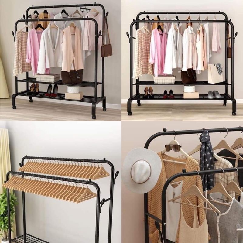 CÂY TREO QUẦN ÁO 2 TẦNG