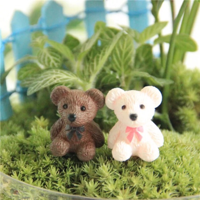 Phụ kiện chậu kiểng (con cừu , gấu teddy)
