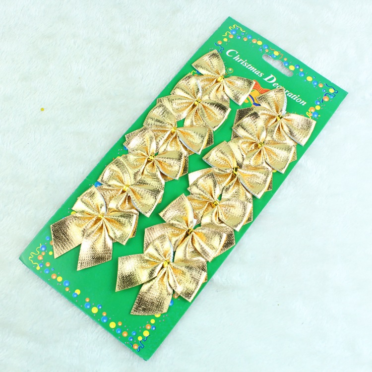 Bộ 12 Nơ Trang Trí Cây Thông Noel