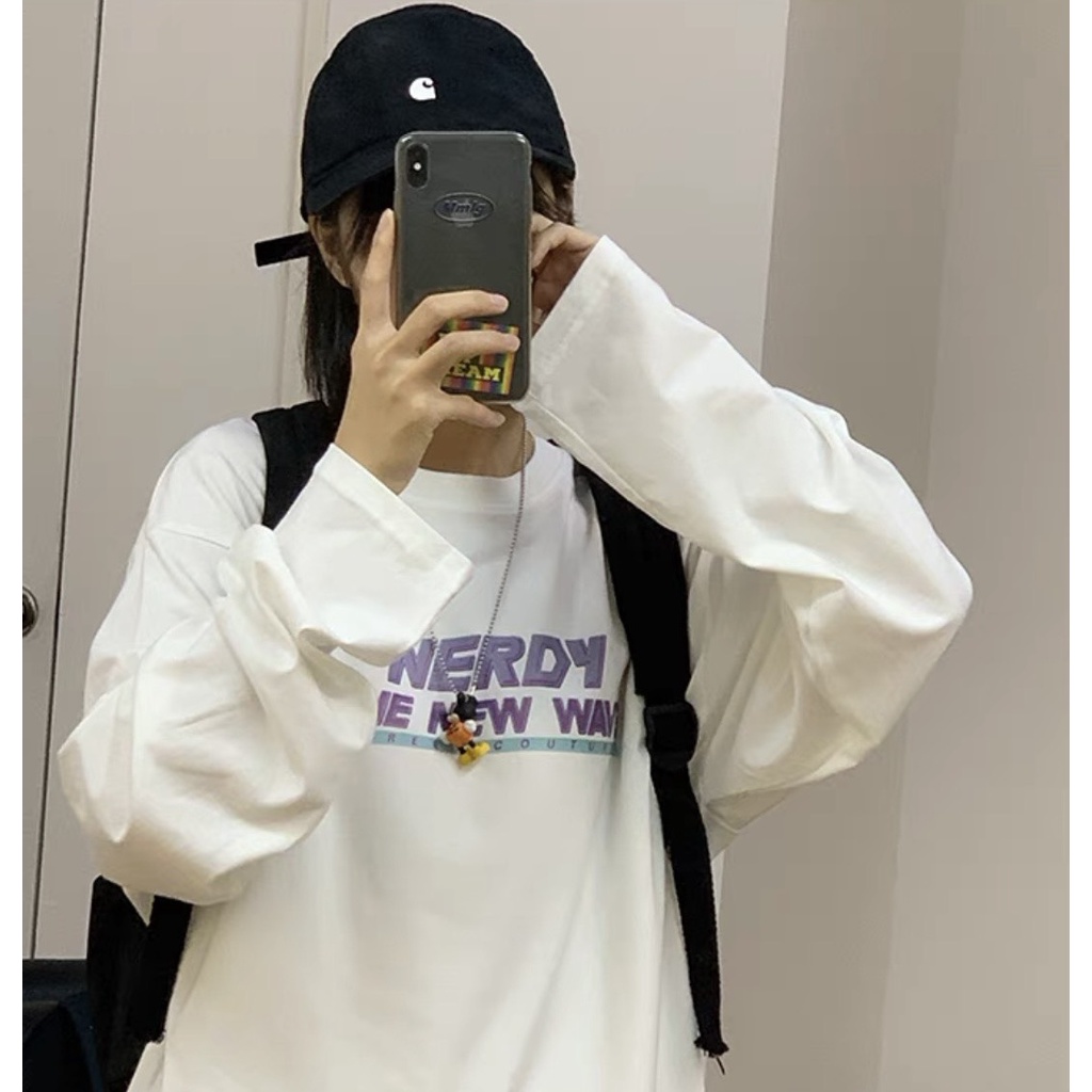 Áo thun tay dài form rộng NEKO.SG, Áo thun Streetwear Ulzzang SWT28