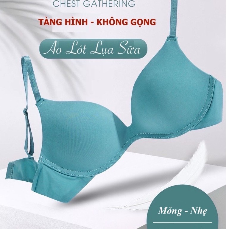 Áo Ngực Lụa Sữa AMYRA Không Gọng Đệm Mỏng Chống Hở Viền Phong Cách Nhật Bản Ôm Trọn Ngực AN012