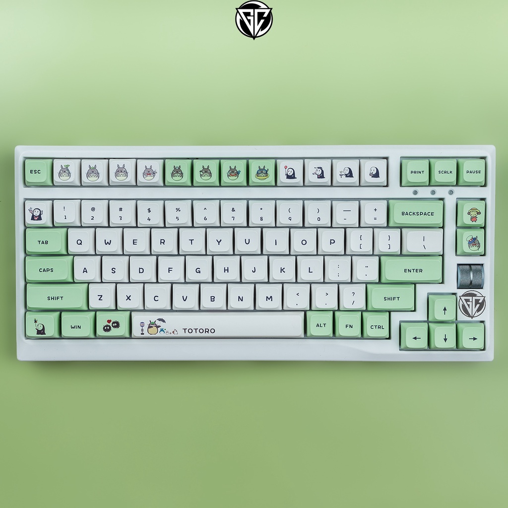 Keycap Totoro XDA 135 nút bàn phím cơ Thick PBT