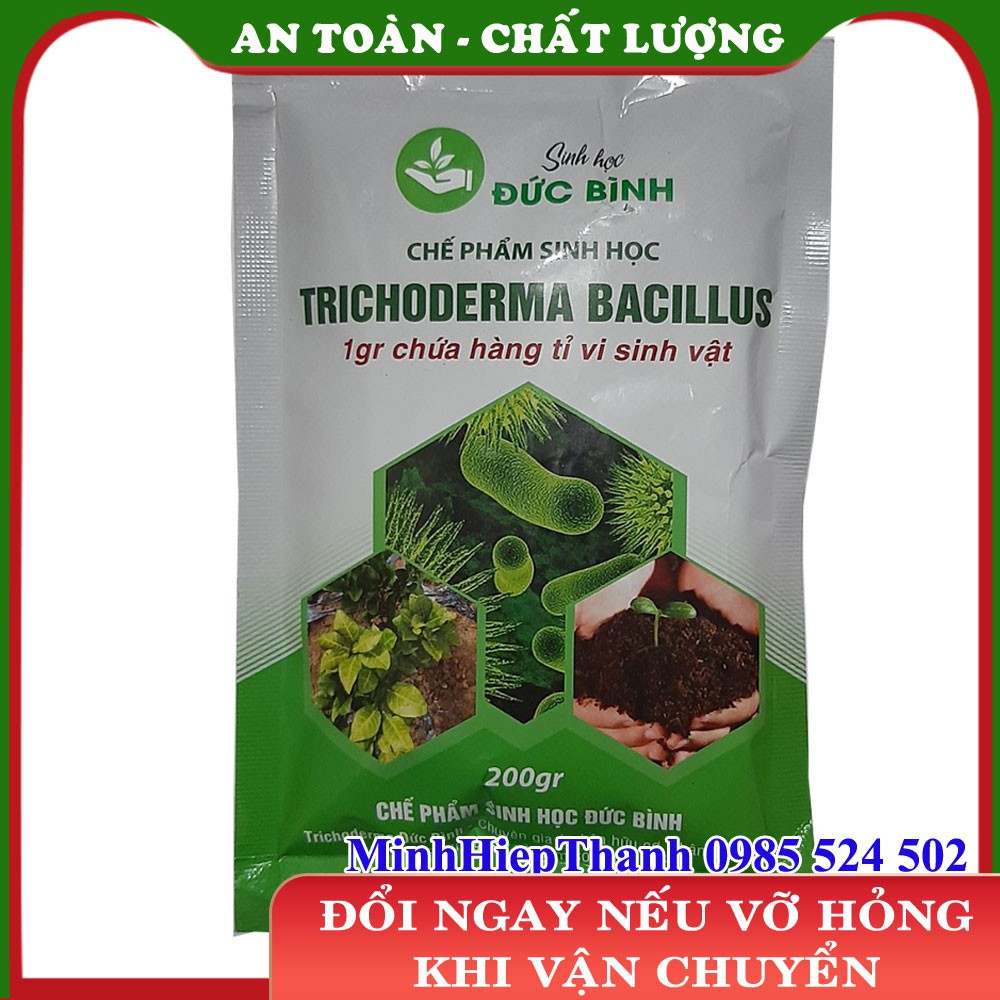 Chế phẩm men vi sinh nấm đối kháng trichoderma bacillus Đức Bình 200gr