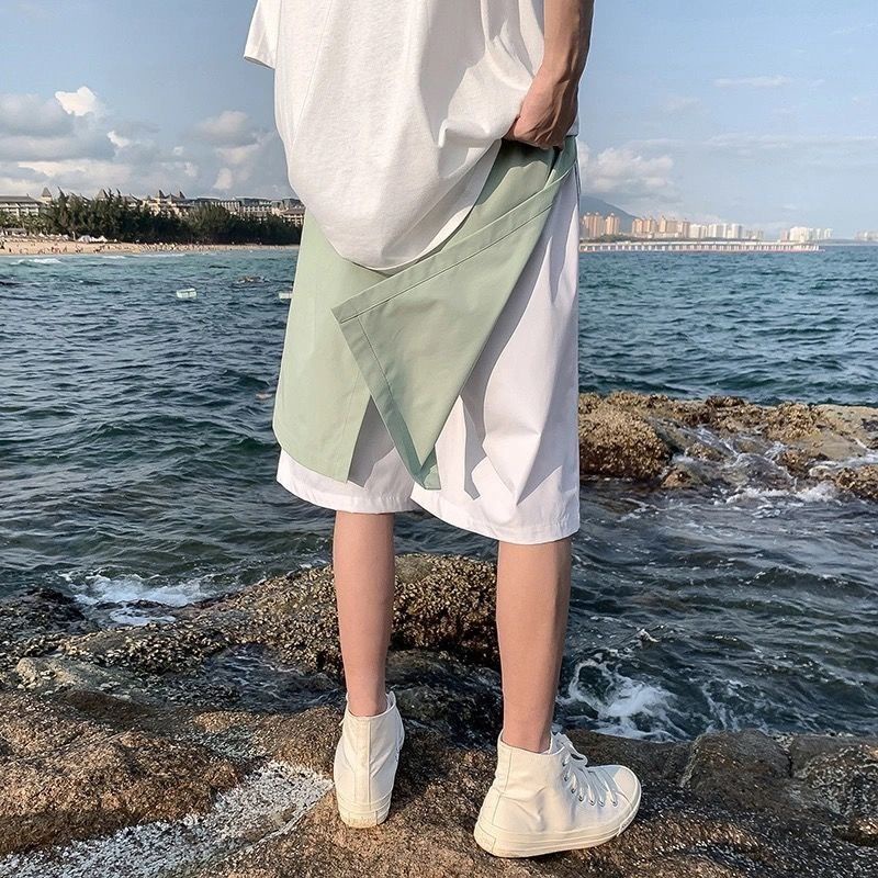 Quần short phối màu thời trang năng động cho nam