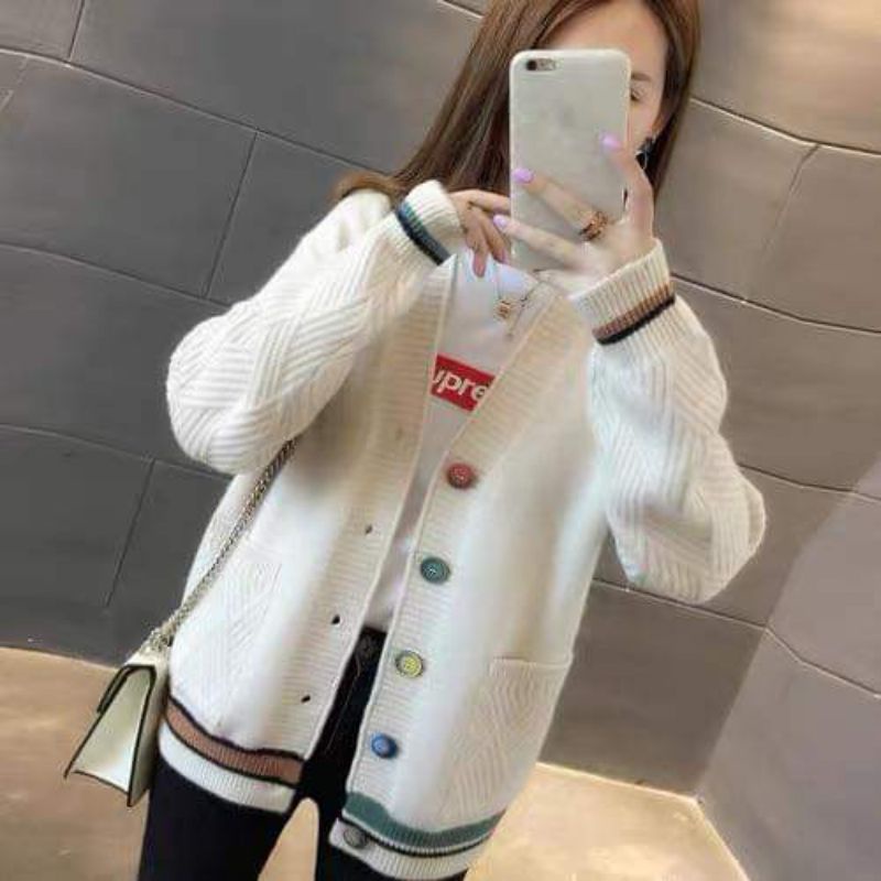 Áo khoác cardigan len Quảng Châu