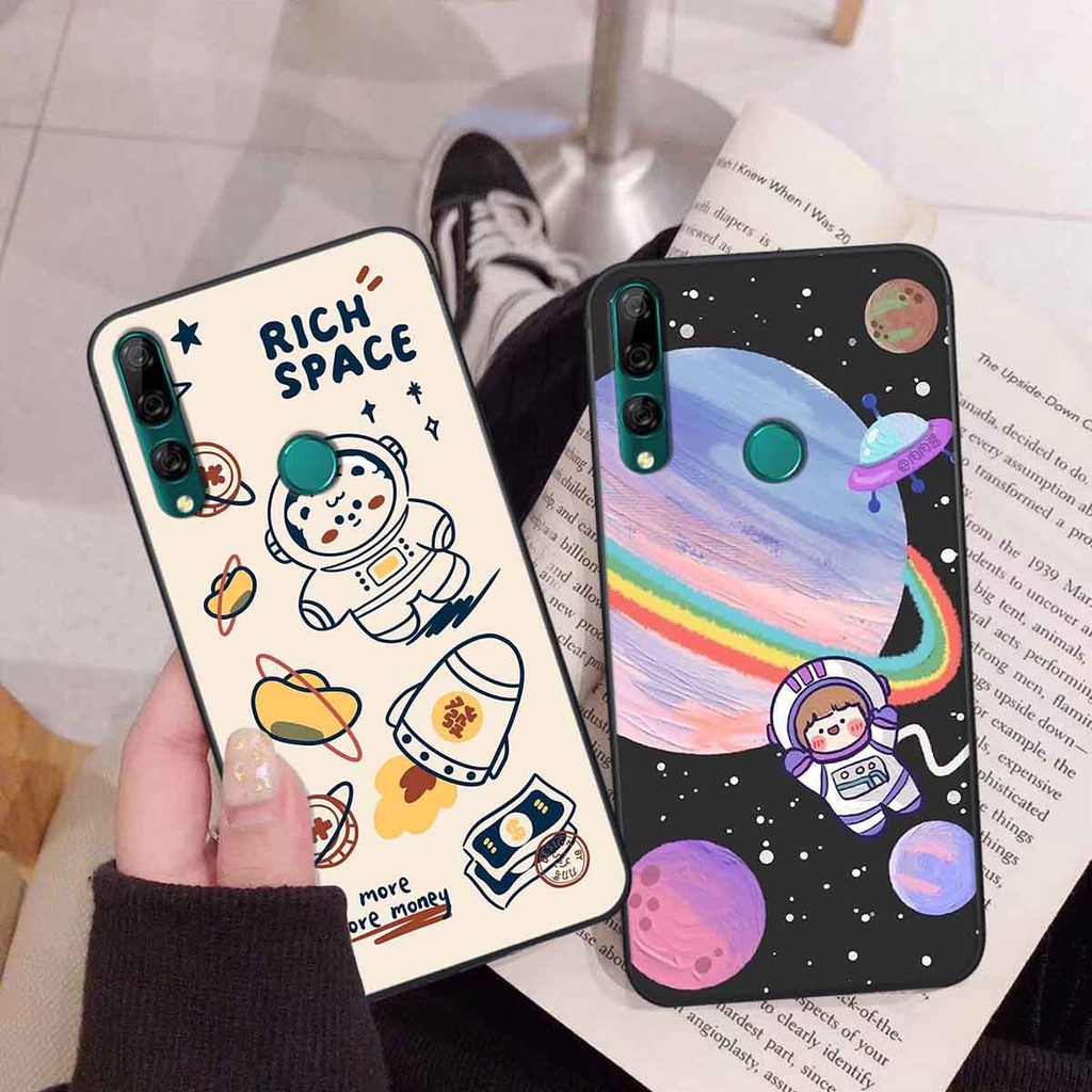 Ốp Huawei Y9 2019 / Y9 Prime 2019 in hình vũ trụ, phi hành gia bầu trời cute dễ thương