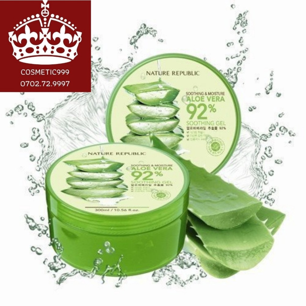 Gel nha đam Nature Republic Soothing &amp; Moisture Aloe Vera đa công dụng-cosmetic999