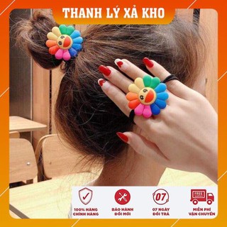 Buộc tóc hoa mặt trời siêu xinh
