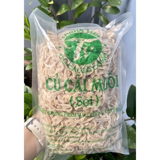1 kg củ cái muối -xá bấu cắt sợi nhuyễn