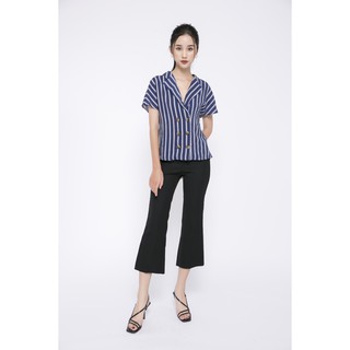 Áo sơ mi kẻ sọc cổ vest IFU 2434