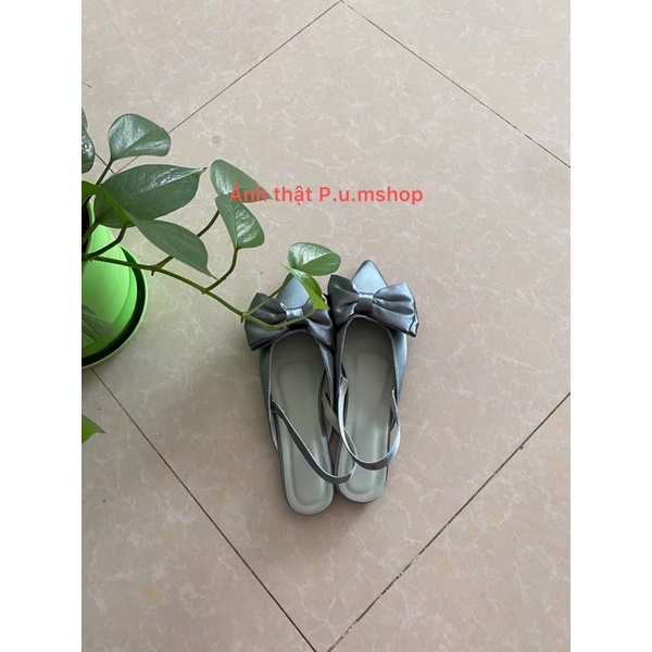 GIÀY BỆT NƠ LỤA CAO CẤP( sẵn)