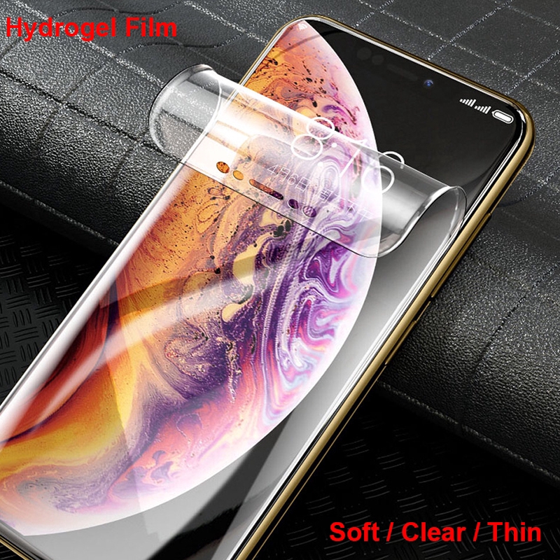 Miếng phim Nano Hydrogel Cạnh Dán Màn Hình iPhone 5 5se 6 6S 7 8 Plus X XS Max XR 11 12 13 Pro Max 12 13 Mini SE 2020