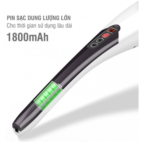 Máy massage cầm tay pin sạc Puli PL-621DC3 - 5 chế độ, 5 đầu mát xa  | OKbuy