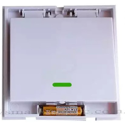 Nút nhấn công tắc điều khiển đèn từ xa dán tường không dây phát sóng RF 433MHz.Loại 1, 2, 3 phím bấm màu trắng.