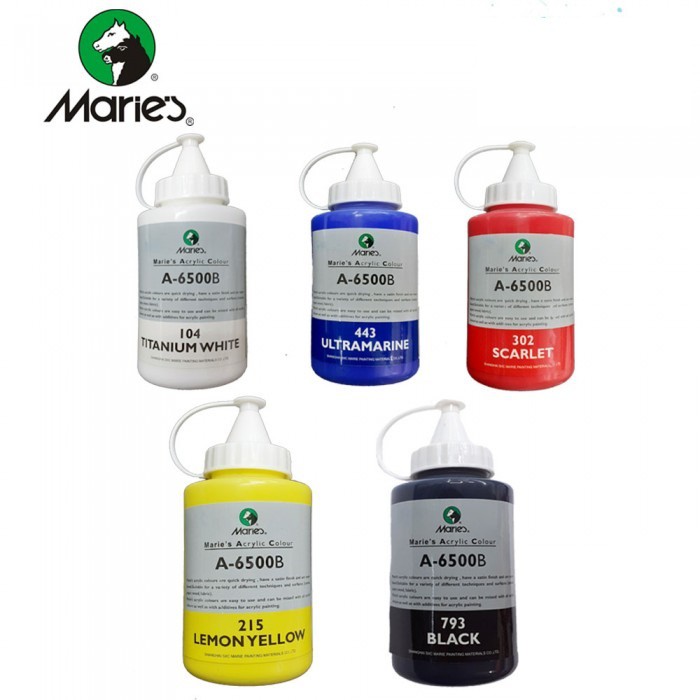 [...] Màu acrylic Maries bình bóp 500ml đăng lần 2/2, Màu acrylic Mariesc bình vòi đăng 2/2-