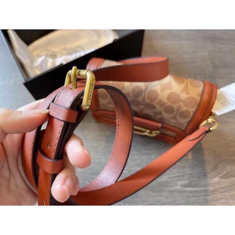 Túi đeo chéo COACH- Hero Shoulder Bag da thật cao cấp Au nhập khẩu new fullbox