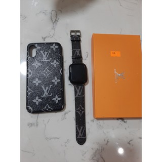 [Combo] dây đeo Apple watch và ốp lưng iPhone mẫu LV