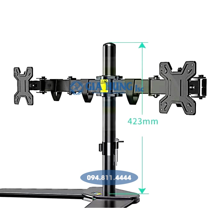 💥💥💥GIÁ TREO MÀN HÌNH MÁY TÍNH 2 MÀN HÌNH NGANG DW220 - T DUAL ARM