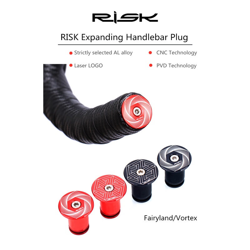 1 Cặp Nút Gắn Tay Lái Xe Đạp Bằng Hợp Kim Nhôm Gọn Nhẹ