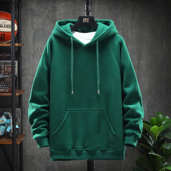 Áo khoác hoodie nỉ trơn unisex nam nữ có mũ 2 túi trước phom rộng nhiều màu