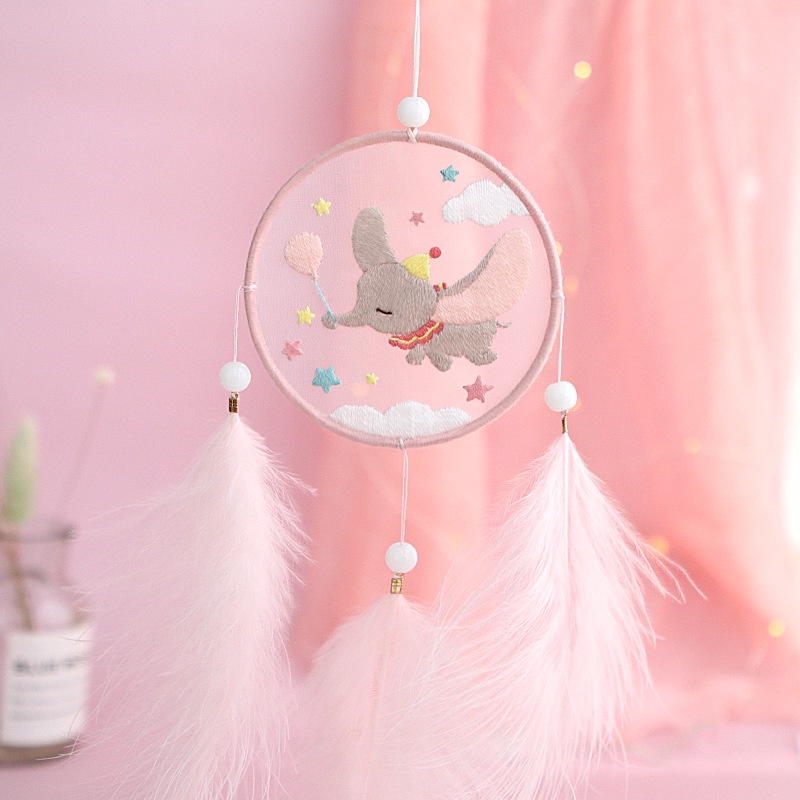 Bộ Phụ Kiện Thêu Thủ Công Mang Lại May Mắn Dễ Dùng Cho Người Mới Dreamcatcher Mặt dây chuyền ô tô