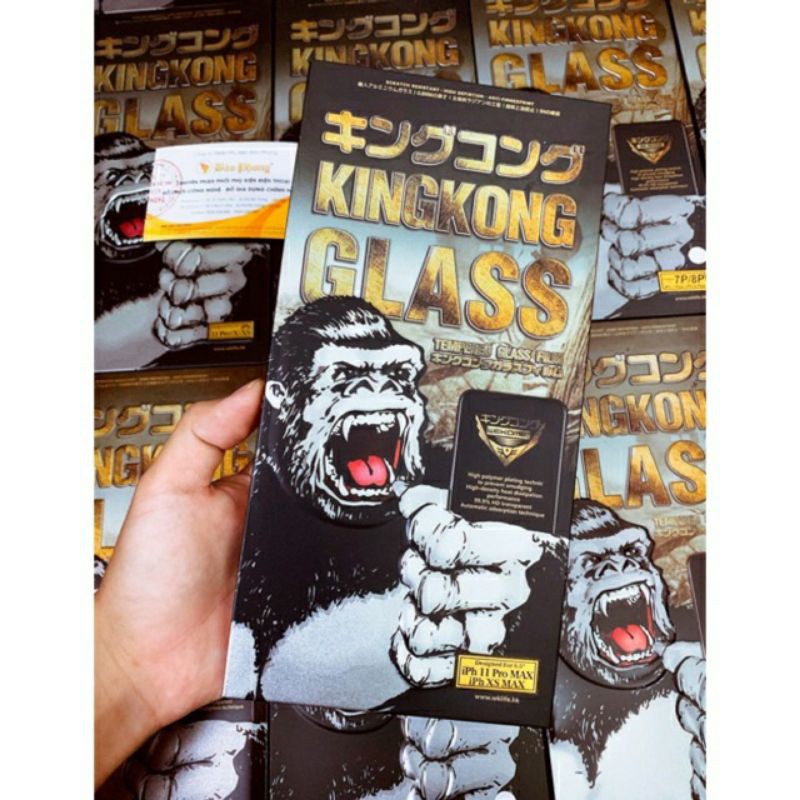Kính cường lực Iphone Kingkong  11 Pro Max, 11 Pro, 11, XS Max, XR, XS, 7Plus, SE, 8 Plus, 6+, 12,13, Mini, Pro, Pro Max