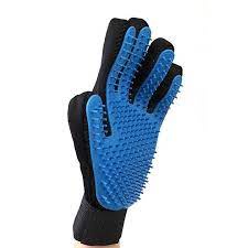 Găng tay lấy lông rụng tắm chó mèo True Touch - chải lông tránh rối đánh bông lông massage cho thú cưng cực hiêu quả