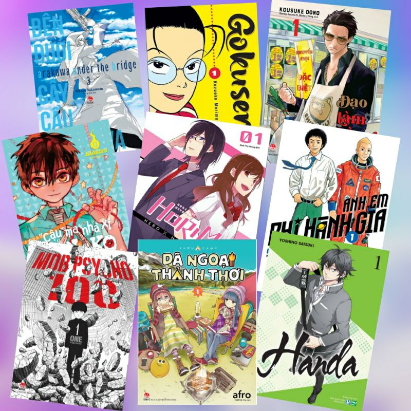 100 cái Bọc truyện tranh, sách, light novel.....