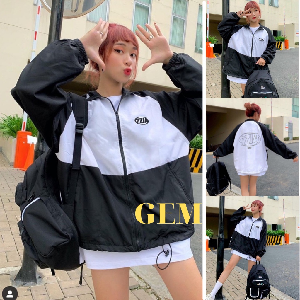 Áo khoác Dù 7ZIA Nam Nữ Unisex Fomr Rộng Thời Trang Giá Rẻ Gem