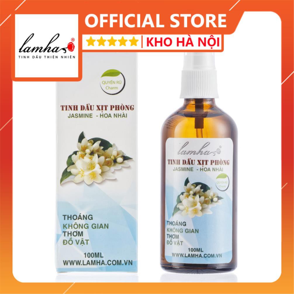 [8 mùi] Tinh dầu xịt phòng LAMHA 100ml Cam, Cỏ Xạ Hương, Gỗ Ngọc Am, Gừng, Hương Nhu, Long Não, Nghệ, Trà Xanh