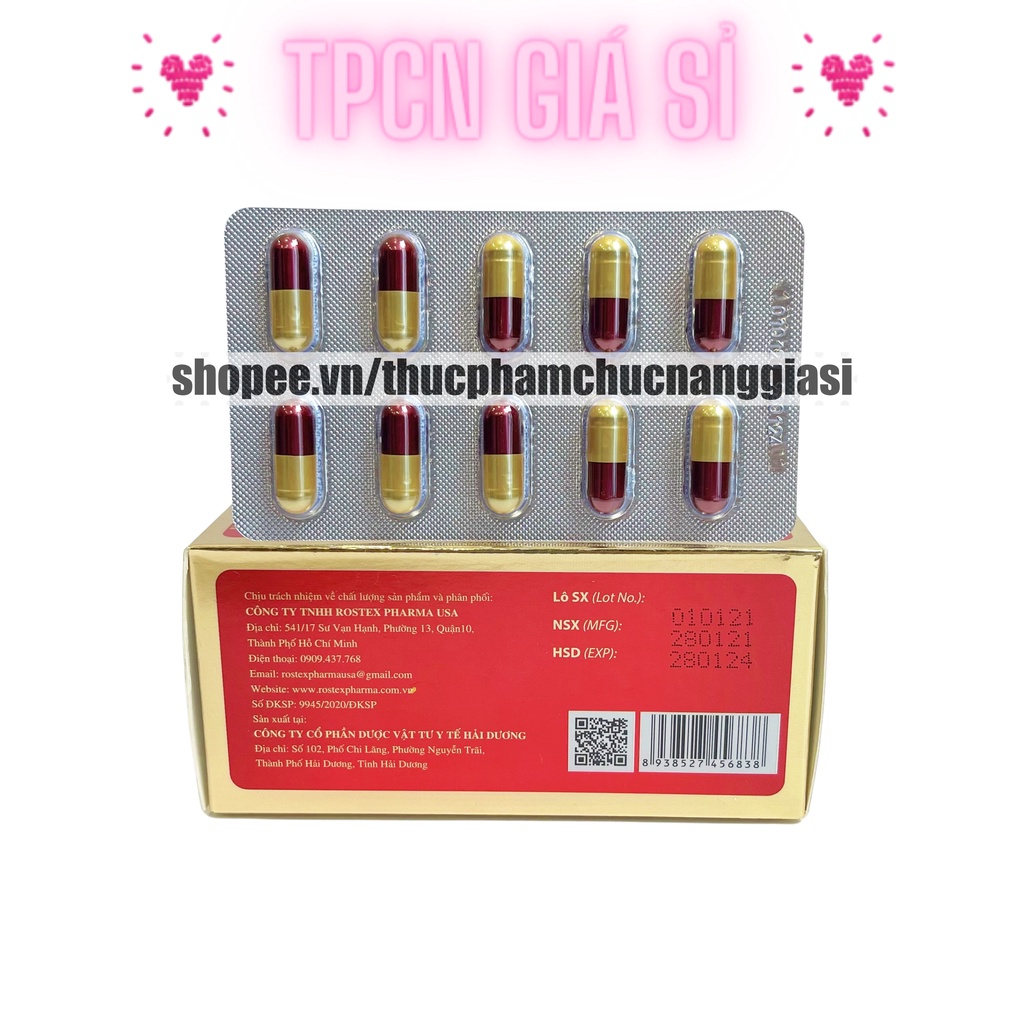 Viên uống ĐẠI TRÀNG HD hỗ trợ giảm viêm đại tràng – Hộp 60 viên