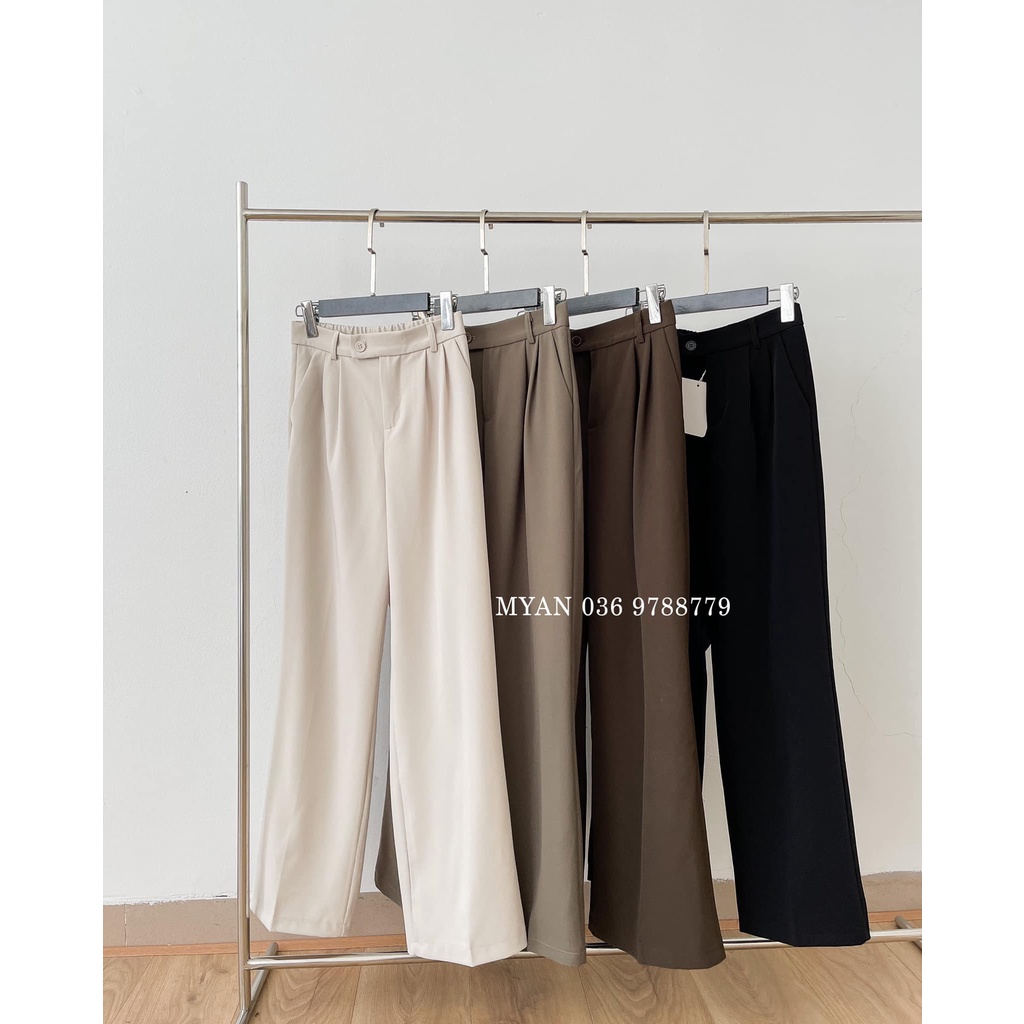 Quần culottes chun sau 2 cúc (1cúc trong) Q092106