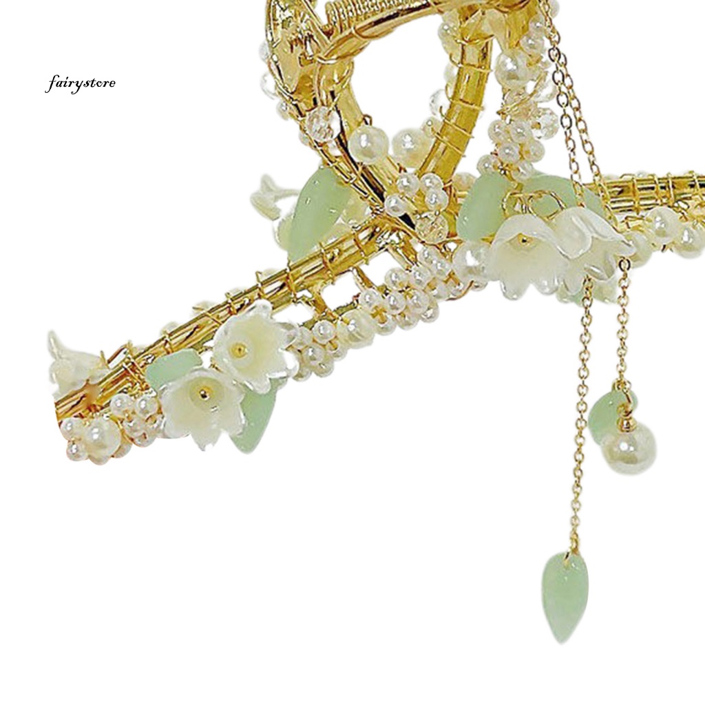 Fairystore| Kẹp Tóc Đính Ngọc Trai Giả Phong Cách Vintage