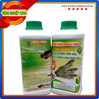 RHODO SẠCH ĐÁY: Men Vi Sinh XỬ LÝ TẦNG BÙN ĐÁY AO, xử lý nước ao nuôi thủy sản - chai 1 lít