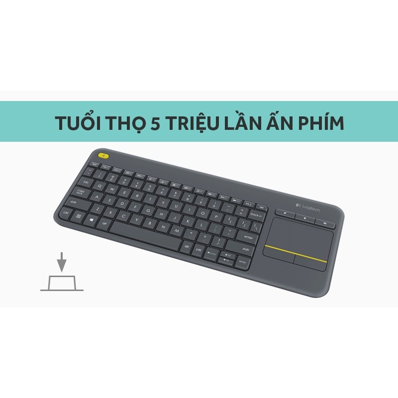 Bàn phím không dây Logitech K400 Plus