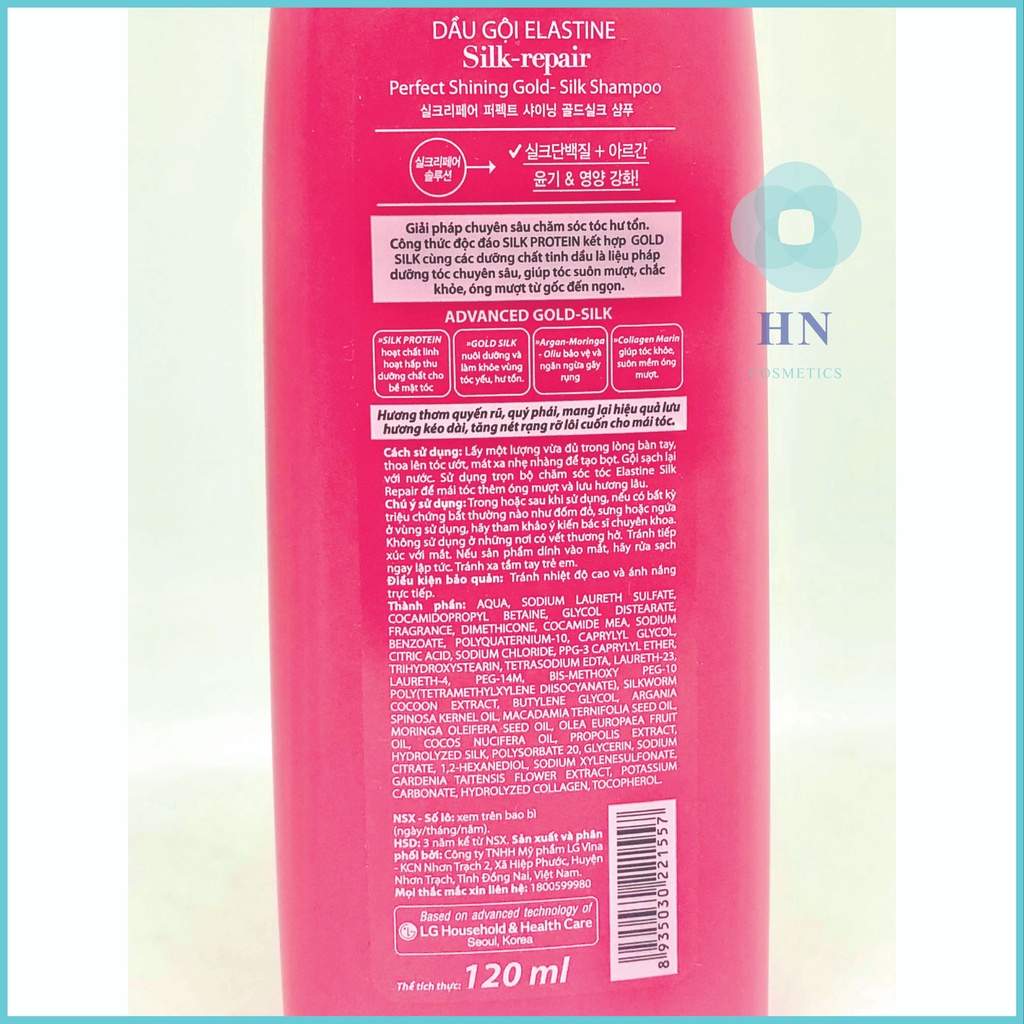 Dầu gội nước hoa Elastine Silk Repair 120ml