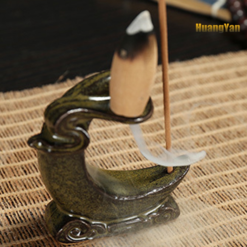 Giá Đỡ Đốt Trầm Hương Bằng Gốm Sứ Hình Thác Nước Độc Đáo Trang Trí Nhà Cửa