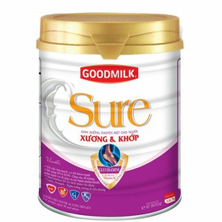 [ CHÍNH HÃNG - LON 850 g] SỮA BỘT XƯƠNG & KHỚP GOODMILK SURE - Dành người lớn từ 30 tuổi trở lên