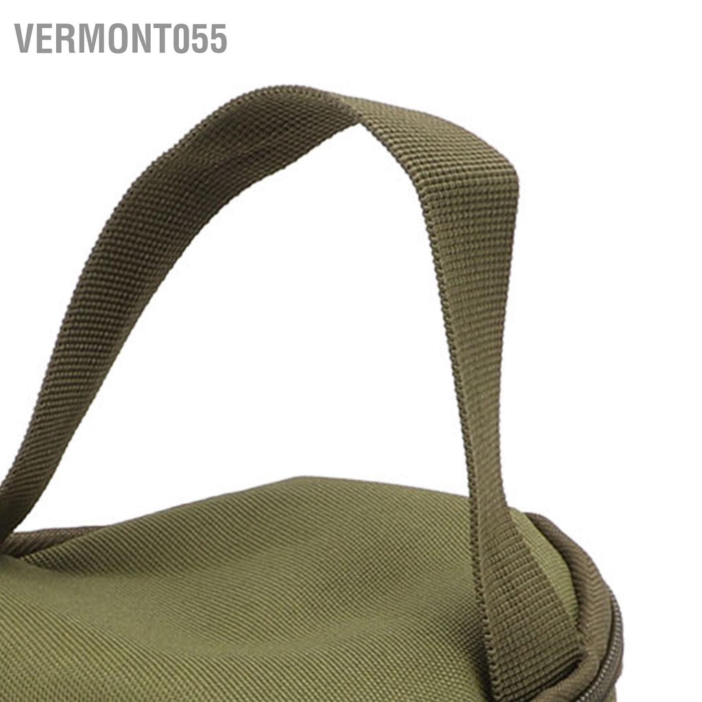 Vermont055 Túi đựng đồ cắm trại có dây kéo đôi Thiết kế tay cầm đeo vai cho xe tăng khí Đèn